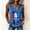 Blue, variant on Women Patriotic Tank Top 50 States Name American Flag V Neck Sleeveless Loose Fit Denim Trim Vintage Distressed Print 4th of July Independence Day Summer Top Wine,S