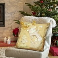 thumbnail image 4 of Couch Pillows Covers Hwkond Santa Claus Snowman Throw Pillow Cover Home Gold Christmas Throw Pillow Sofa Pillow Cushion,(Up to 25% Off)GoldC, 4 of 5