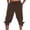 X-887Brown, variant on YMNXA Men's Casual Pants Drawstring Elastic Waist Solid Color Straight Leg Breathable Lightweight Knee Length Trousers With Pockets For Daily Wear,Black,L