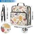 thumbnail image 2 of FORMRS Zipper Binder with Shoulder Strap 2-inch Ring 500 Sheet Capacity File Bag, Birds and Teapots, 2 of 5