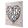 thumbnail image 2 of Varaluz 4Dwa0114 Work Of Heart 32" X 32" Frameless Heart Print Wall Art On Canvas - Silver, 2 of 5