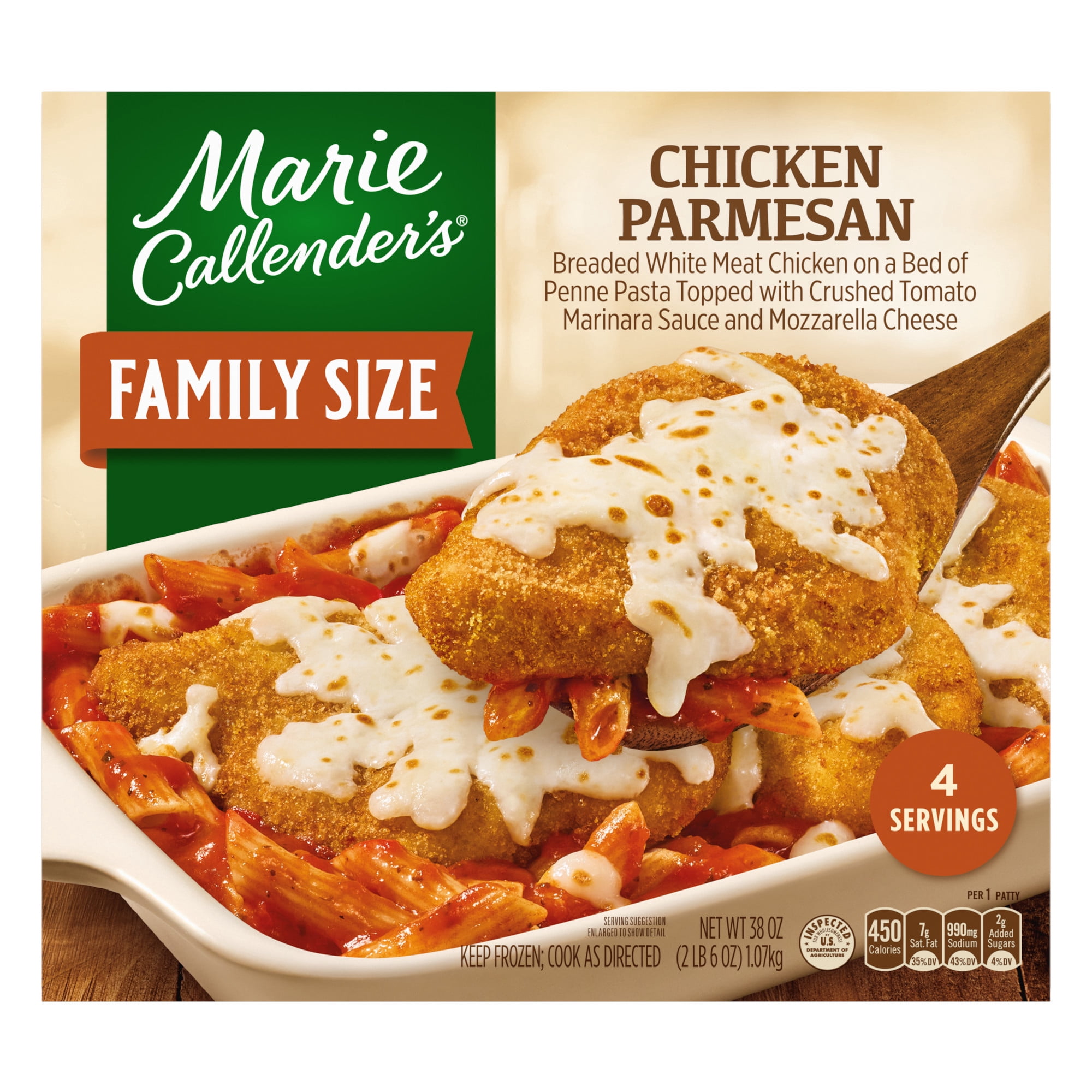 Marie Callender's Chicken Parmesan, Family Size, Frozen Meal, 38 oz.