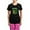 With Pink Pant, variant on CafePress - Irishterrierpeace2 - Women's Short Sleeve Print T-Shirt and Pants Dark Cotton Pajama Set