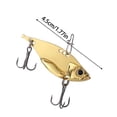 thumbnail image 3 of YYDENG Metal VIB Fishing Lure 4cm 4.5cm 5cm 5.7cm, Realistic 3D Fish Shape Hard Bait With Treble Hooks, Vibration Swimbait For Freshwater Saltwater Angling, 3 of 8