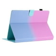 thumbnail image 5 of for Universal 9.5-10.5 Inch, Gradient Color PU Leather Folio Stand Wallet with Card Pockets Soft TPU Shockproof Cover for iPad / Samsung / Amazon Kindle / Lenovo / Onn, Purple+Blue, 5 of 11