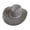 Grey, variant on Men's Panama Sun Hat, Wide Brim Straw Hat for Beach, Outdoor Activities, and Summer Sun Protection, Classic Fedora Style with UPF Rating and Adjustable Fit Khaki