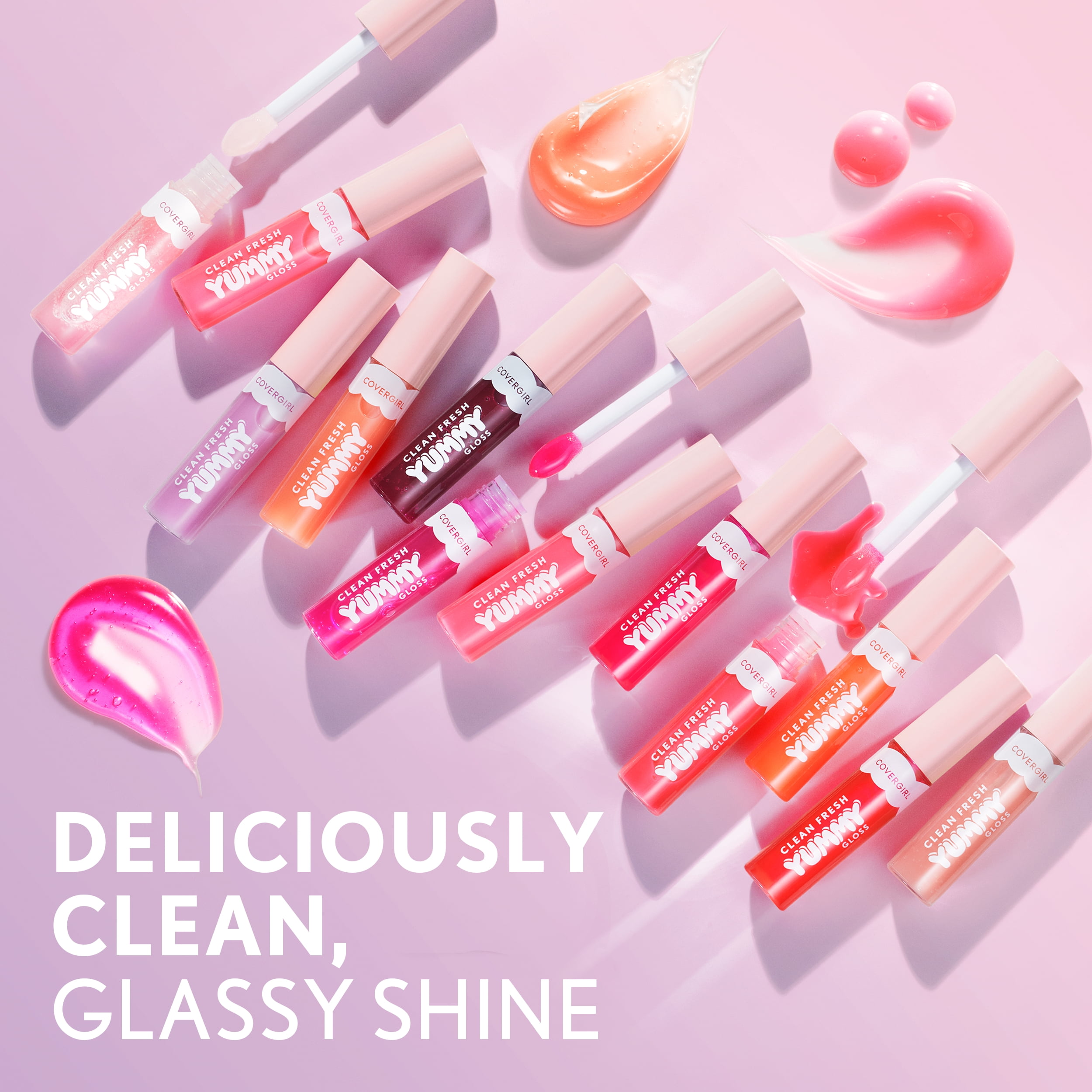 (2 pack) COVERGIRL Clean Fresh Yummy Lip Gloss, 450 but First a Cosmo, 0.33 fl oz