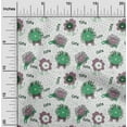 thumbnail image 2 of oneOone Cotton Jersey Sea Green Fabric Animals Dress Material Fabric Print Fabric By The Yard 58 Inch Wide, 2 of 6