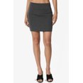 thumbnail image 2 of TheMoogan Women's Basic Stretch Cotton High Waist Double Layer Tube Mini Skirt, 2 of 7