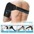 thumbnail image 2 of WALFRONT Shoulder Brace for Rotator cuff Adjustable Neoprene Shoulder Support Wrap for Dislocated AC Joint Pain Relieve, Injury Prevention and Recovery, Fits Men and Women, 2 of 5