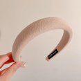thumbnail image 1 of Diadema marrón de otoño e invierno para mujer, paquete de cabello con calavera alta, banda para el cabello a presión superior que combina con el tocado de horquilla para viajes al aire libre, 1 of 5