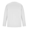 thumbnail image 5 of Yiliang Long Sleeve Shirts for Men Comfort Pullover Sport Activewear Tops Pastel Color Clothing,White,2XL, 5 of 5