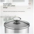 thumbnail image 3 of CHUNYAN Stainless Steel Single-layer Grains Storage Canister with Glass Lid Dry Fruit Tea Confectionery Kitchen Storage Container, 3 of 5