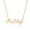 Ashley, variant on Turandoss Claire Necklace Custom Name Necklace Personalized 14K Gold Plated Claire Name Plate Necklace Personalized Name Necklace for Women
