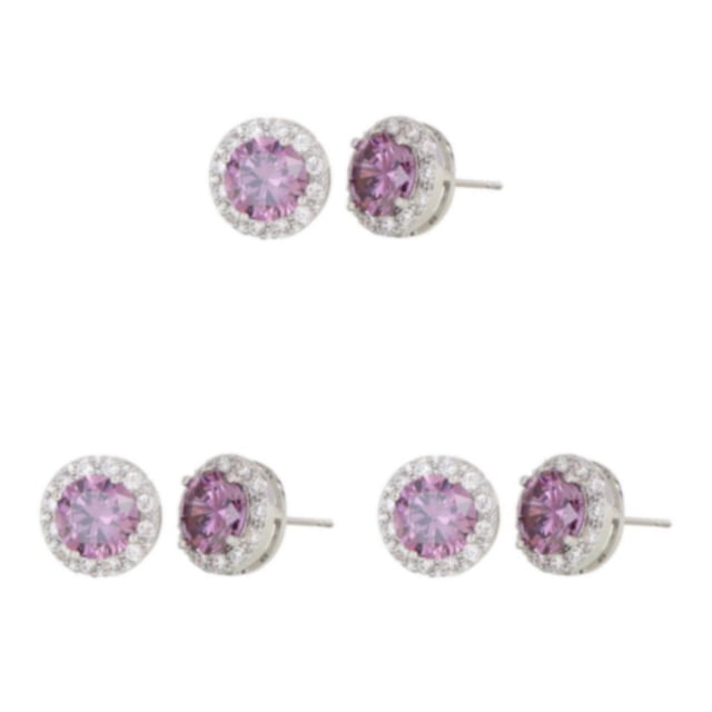 Sonducket 1 par de aretes de fiesta para mujer con diamantes de imitación a la moda para mujer Type7 NO7