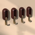 thumbnail image 3 of Flexible Use Waterproof Wall Hooks Pack of 4 with No Drill Installation, 3 of 11
