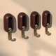 thumbnail image 2 of 4 piezas Ganchos giratorios de pared impermeables de 360° - Sin taladro, Ahorrador de espacio Impermeable, 2 of 11