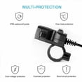 thumbnail image 3 of Zócalo Del Cargador De La Motocicleta Adaptador de corriente USB dual Toma de corriente USB a prueba de agua 12V-24V Accesorios para motos Sywqhk Accesorios para autos y motos, 3 of 5