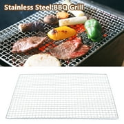 Stainless Steel BBQ Grill Grate Grid Wire Mesh Outdoor Barbecue Rack Cooking Replacement Net 45*30cm