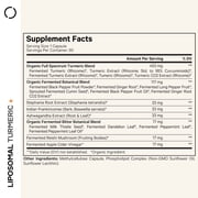 Codeage Fermented Turmeric, Organic Turmeric 95% Curcuminoids, Fermented Botanicals Digestive Bitters, 90 ct