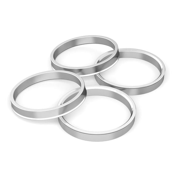 4x 73.1 to 56.1 mm Aluminium Alloy Car Hub Centric Rings Wheel Bore Spacer