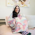 thumbnail image 6 of Catalonia Oversized Wearable Blanket Hoodie Sweatshirt, Comfortable Sherpa Lounging Pullover for Adults Men Women Teenagers Wife Girlfriend Gift, 6 of 6