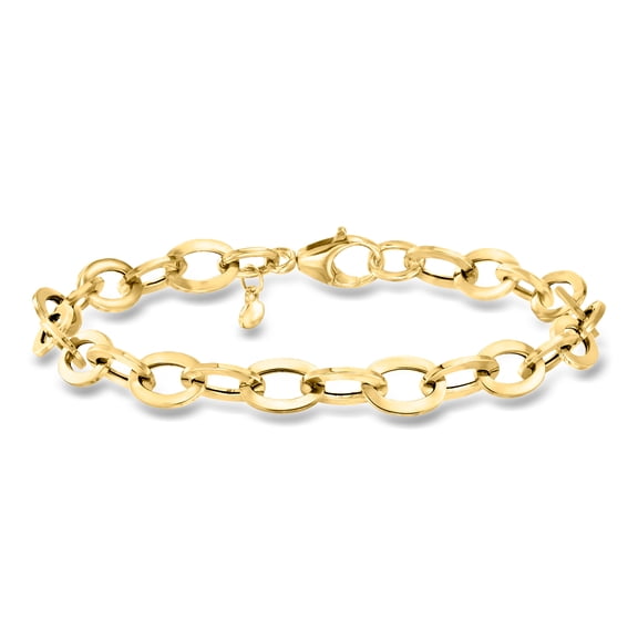 Ross-Simons Italian 18kt Yellow Gold Cable-Link Bracelet, Women's, Adult