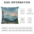 thumbnail image 5 of Orinice Mountain Campsite Full Moon Graphic Decorative Cushion Throw Pillow Cover for Home Couch Living Room Bed Sofa Car Bedroom, Aesthetic Decorative, 1PC 22x22in, 5 of 5