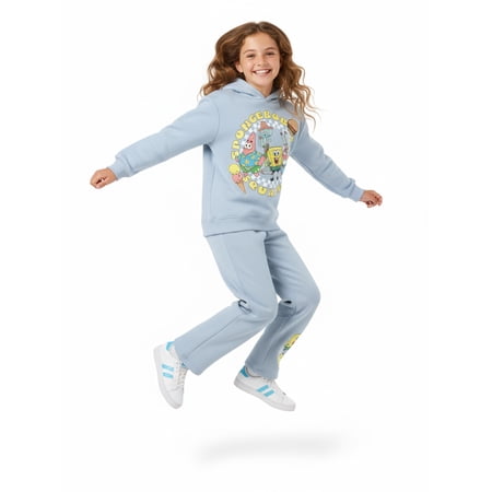 SpongeBob SquarePants Girls and Big Girls Summertime Fun Graphic Hoodie, Sizes 4-16