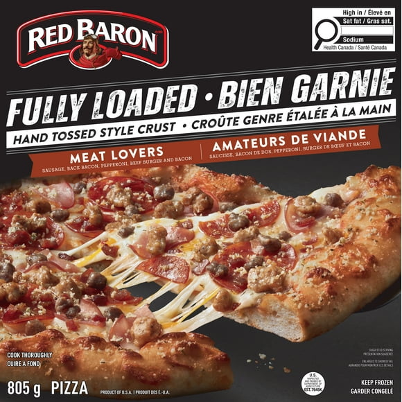 Red Baron Fully Loaded Hand Tossed Multi Serve Meat Lovers, RB FL MT