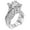 Alloy Rose Gold Color, variant on Modern Cocktail Bridal For Her For Women Dazzling High Quality CZ AAA Zircon Ring Elegant Gift Gift Box Included