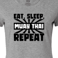 thumbnail image 4 of Inktastic Eat, Sleep, Muay Thai, Repeat Women's T-Shirt, 4 of 5