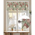 thumbnail image 6 of Retro Pink Red White Flowers Valances for Windows,Kitchen Valance Rod Pocket Short Curtain,Country Floral Art Valance Curtain Window Valances for Bedroom Living Room 42x12in, 6 of 9