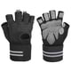 thumbnail image 2 of Guantes de entrenamiento negros, guantes deportivos de medio dedo, guantes deportivos de medio dedo, guantes de ejercicio diseñados con precisión, 2 of 9