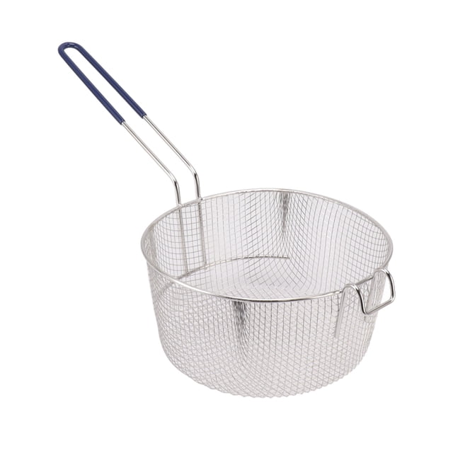 Panier de Friture en Acier Inoxydable avec une Longue Poignée, un Panier à Frire avec une Finition Fine et un Design Réutilisable, Parfait pour Cuisiner des Aliments Frits et des Légumes à la Maison