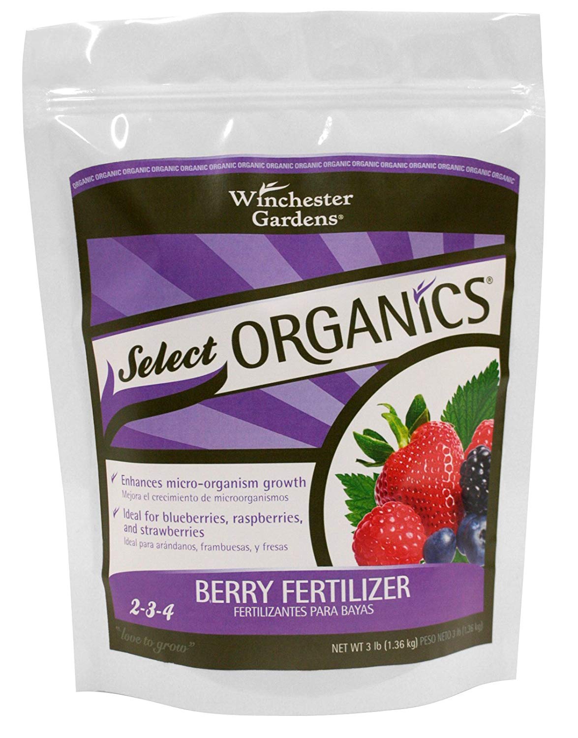 Select Organics Berry Granular Fertilizer, 3Pound Bag