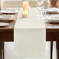 thumbnail image 3 of Table Runners 72 Inches Long Dress Scarves, Cream Solid Color Farmhouse Kitchen/Dining Table Runner, Coffee Tablerunners, Aesthetics Contemporary Luxury 14x72 Inch, 3 of 9