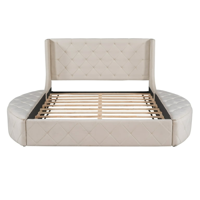 Croce upholstered standard bed deals