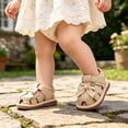 thumbnail image 5 of Shachafan Summer Baby Sandals For Toddlers Breathable Soft Sole With Bow Embroidered Design And Grip Toddler Boys Sandals Size 4, 5 of 9