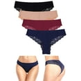 thumbnail image 1 of BeautyIn Womens Lace Panties Hipster Bikini Underwear 4 Pack, 1 of 7
