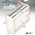thumbnail image 3 of AdirOffice Multipurpose Mailbox Drop Box with Suggestion Cards  Medium White (631-02-WHI-PKG), 3 of 9