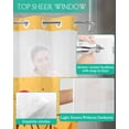 thumbnail image 4 of No Hook Shower Curtain with Snap in Liner, Summer Seaside Beach Ocean Starfish Hotel Shower Curtains for Bathroom, Washable Shower Curtain Liner Set with Mesh Top Window, 72”x78”, 4 of 6