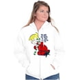 thumbnail image 4 of Christmas Member of Naughty List Zip Up Hoodie Men's Women's Brisco Brands S, 4 of 6