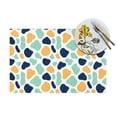 thumbnail image 4 of XMXT 4 Pcs Woven Placemats, Multicolored Dot Decoration Stain Resistant Anti-Skid Placemat for Kitchen Table, 12 x 18 inches, 4 of 6