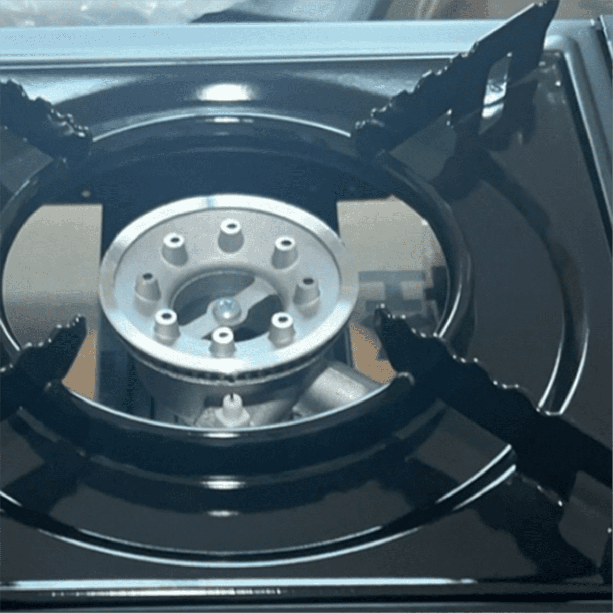 1 set x Burner Propane Camping Stove-Black