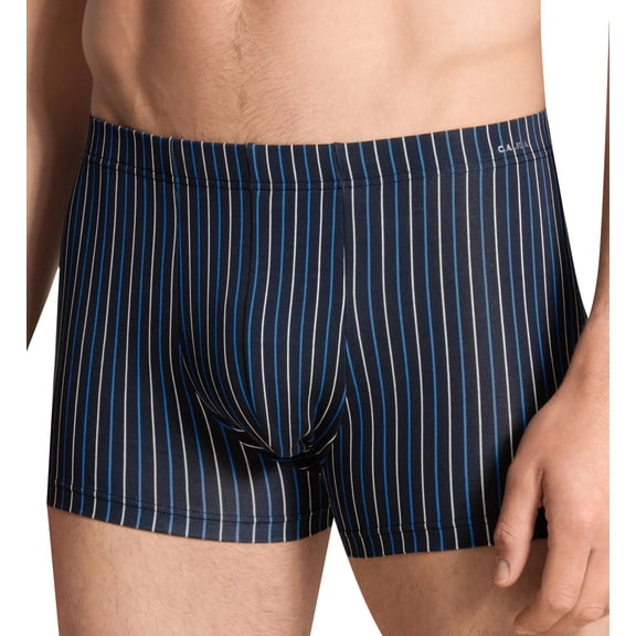 Men's Calida 26390 Cotton Code Stretch Boxer Brief (Black L)