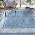 thumbnail image 2 of Home Dynamix Tripoli Julie Modern Border Indoor/Outdoor Area Rug, Blue/Ivory, 5'2"x7'2", 2 of 9