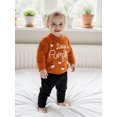 thumbnail image 3 of Baby Boy Girl Halloween Oversized Knit Sweater Letter Pumpkin Chunky Long Sleeve Pullover Sweater Shirts Warm Fall Winter Tops Clothes, 3 of 8