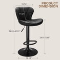 thumbnail image 3 of LAZY BUDDY Bar Stools Set of 4, Adjustable Swivel Counter Height Barstools with Back for Kitchen Island, 3 of 10