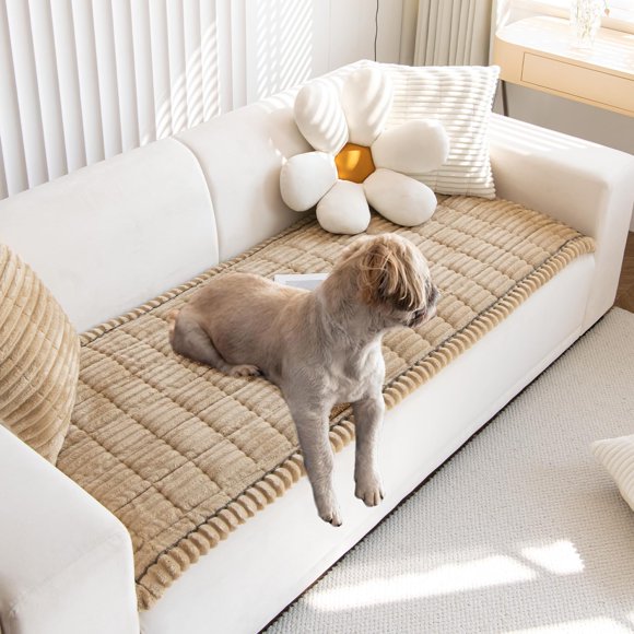 Fundas de sofá para mascotas Gumfolk, antideslizantes, peludas, para sofá y perros